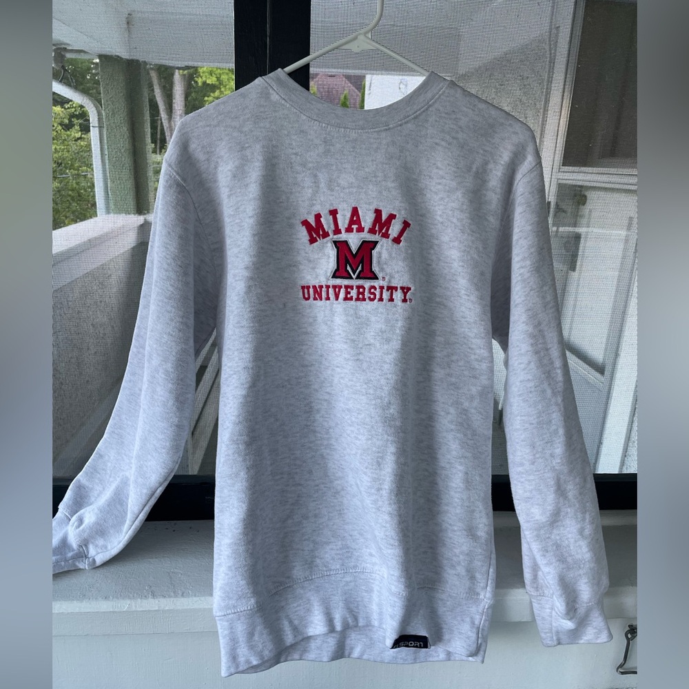 Miami University Crewneck Sweatshirt - Gray